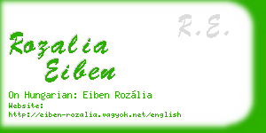 rozalia eiben business card